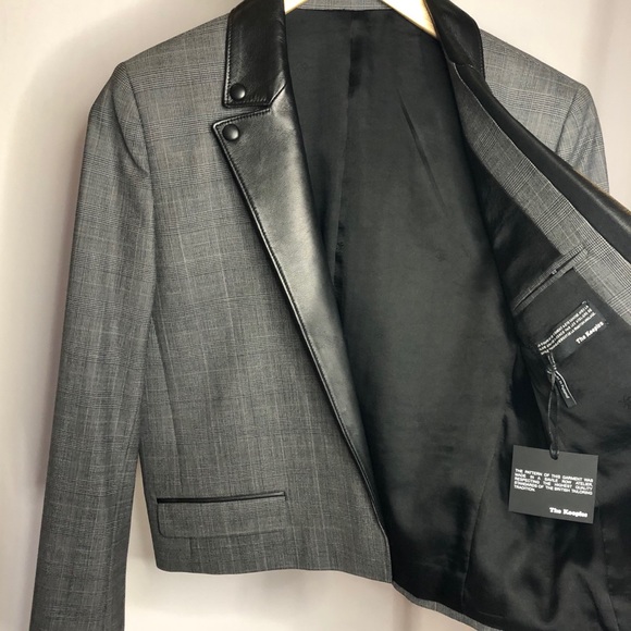 NWT The Kooples Prince De Galles Cropped Blazer - Picture 6 of 16